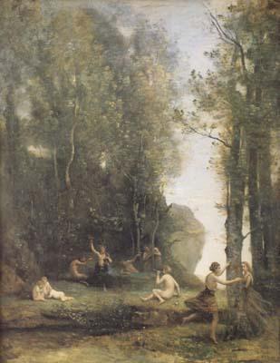 Jean Baptiste Camille  Corot Idylle antique (Cache-cache) (mk11) oil painting picture